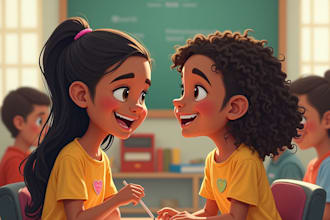 provide premium 3d children book illustration