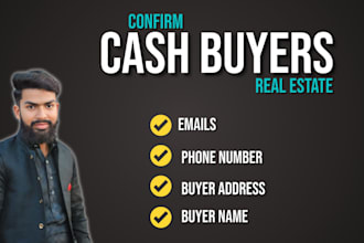 provide active verified real estate cash buyer leads with skip tracing