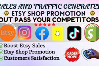 etsy shop setup create etsy store promotion etsy digital product seo listing
