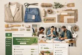create sustainable fashion and upcycling course fair trade video trainingcontent