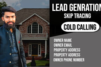 bulk skip tracing and cold calling for real state leads