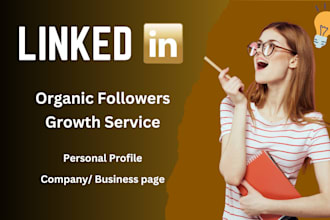do organic linkedin marketing promotion with real followers