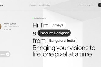 design a modern and user friendly website in figma or framer