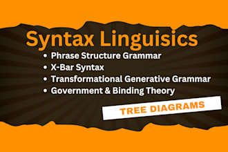 help you with syntax in english linguistics