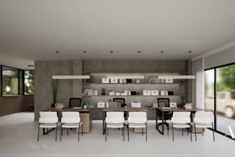 provide interior renderings for office and workspaces