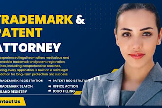 be your trademark registration attorney for brand application as licensed lawyer