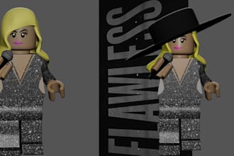 create custom 3d lego model roblox model lego minifigures with blender