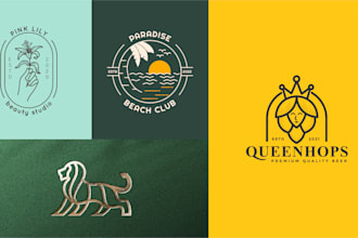 do a modern, minimalist logo design for your business or brand