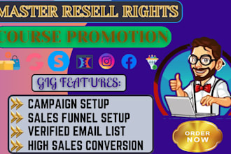 boost master resell rights course with a campaign for passive income