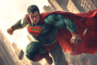 do superhero characters illustrations from your photos