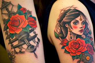 draw amazing old school tattoo style designs