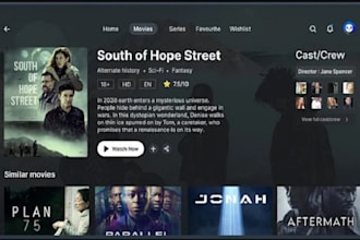 develop roku, android tv app, iptv app, build smart tv app, iptv app, vod,ott