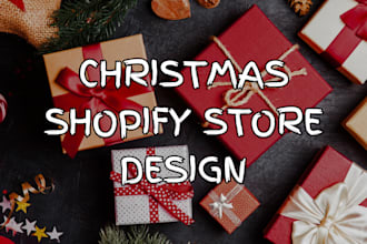 design christmas shopify store, dropshipping store, halloween store