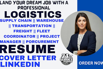 write supply chain, fleet coordinator  transportation, freight, logistics resume