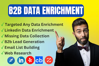 do data enrichment, b2b lead generation and linkedin leads