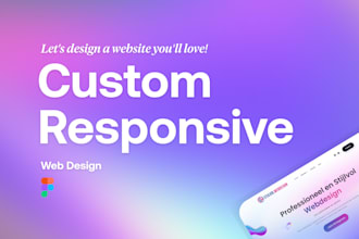 design a unique responsive website in figma