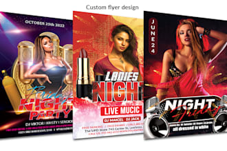 do custom flyer design for event, promotional, party, conference, business in 4h