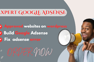 fix all adsense problems, build google adsense approved websites on wordpress