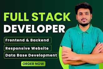 develop custom websites as your full stack, front end, backend developer