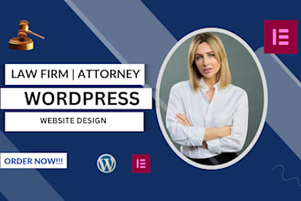 design  professional attorney, lawyer, legal, and law firm wordpress website