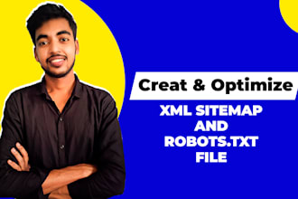 optimize XML sitemap and robots txt for your website