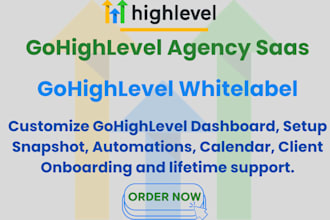 whitelabel go highlevel saas dashboard customization, agency