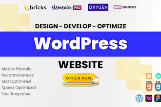 create a complete responsive wordpress website