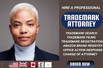 be your licensed patent, USA, canada, trademark attorney, trademark filing