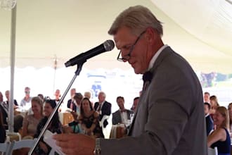write you a memorable and special father of the bride or groom wedding speech