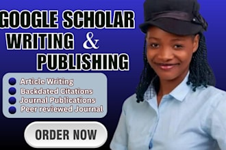 write google scholar article writing and publication, publish journal citation