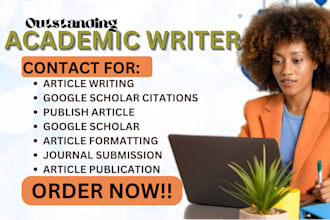 write google scholar article writing and publication, publish journal citation