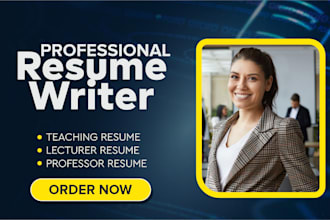 write ats academic CV, adjunct instructor CV, lecturer cv, teacher CV writing