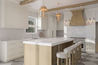create modern 3d kitchen renderings for homes and apartments