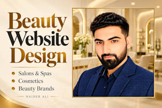 design beauty website, cosmetic website, salon website, spa website