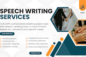write a wedding speech, best man speech, wedding vows, maid of honor speech
