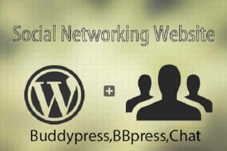 build wordpress social community site,forum