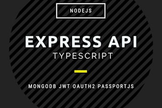 create a secure express API with mongodb or other databases