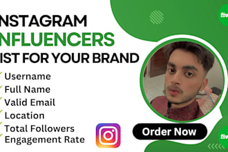 find best twitch instagram, youtube influencers email list for your business