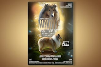 design graphics for dog, cat, horse breeders and not only