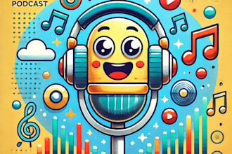 design cartoon logo that will make your podcast stand out