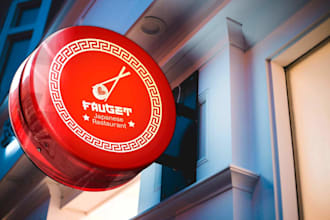 design japanese chinese korean food logo for your restaurant