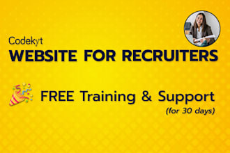 create top recruitment or staffing website on wordpress