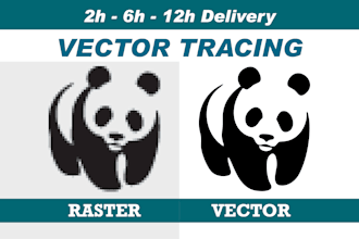 do vector tracing, redraw, image to vector