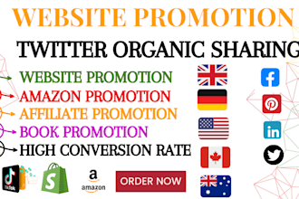 share twitter shoutout promote website etsy ebay shopify book promotion