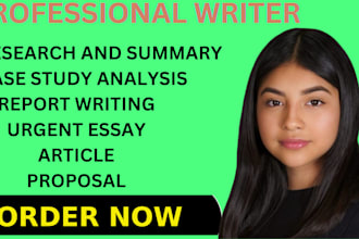 do business case study, summary, executive summary, research writing