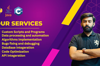 do simple, complex programming tasks in python, cpp, java and c language