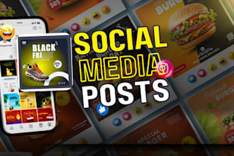 design instagram banner ads and social media posters