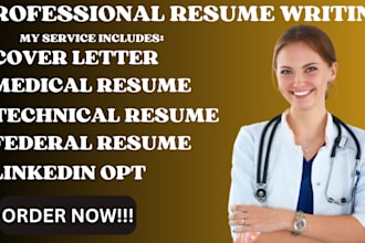 do professional medical resume, matron, nursing, cover letter and linkedin