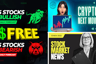 design amazing finance youtube thumbnail that attract viewers