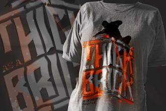 create typographic, artsy and edgy streetwear urban clothing
